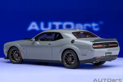 Autoart 1/18 Dodge Challenger R/T Scat Pack Widebody 2022 Gray Model Car- Japan Figure Store - #1 Bring To You The Best Japanese Goods