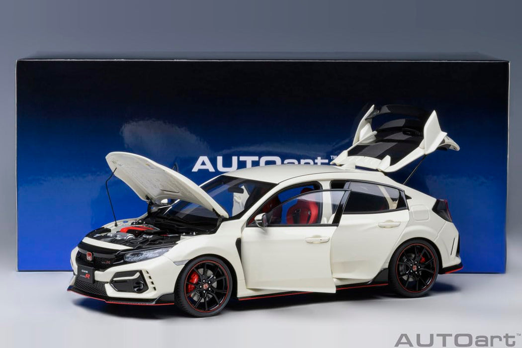 Autoart 1/18 Honda Civic Type R 2021 Championship White Diecast Model- Japan Figure Store - #1 Bring To You The Best Japanese Goods