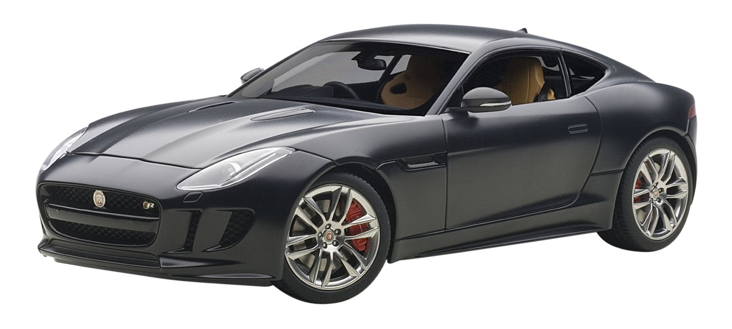 Autoart 1/18 Jaguar F-Type R Coupe 2015 Matte Black Diecast Model- Japan Figure Store - #1 Bring To You The Best Japanese Goods