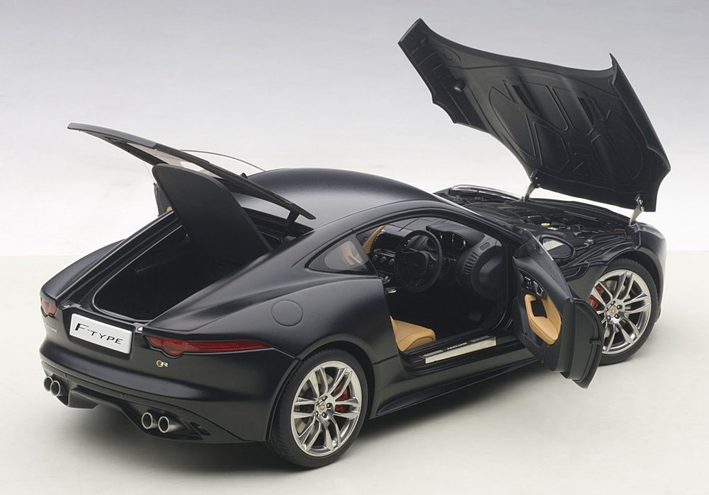 Autoart 1/18 Jaguar F-Type R Coupe 2015 Matte Black Diecast Model- Japan Figure Store - #1 Bring To You The Best Japanese Goods