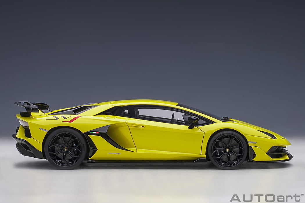 Autoart 1/18 Lamborghini Aventador SVJ Model Car Pearl Yellow- Japan Figure Store - #1 Bring To You The Best Japanese Goods