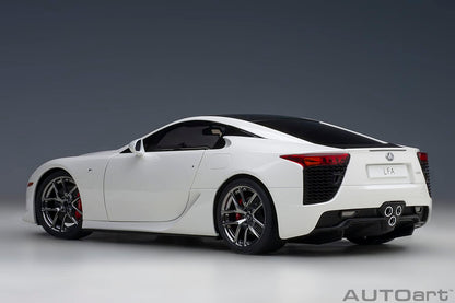 Autoart 1/18 Lexus LFA Whitest White Black Carbon Finished Model- Japan Figure Store - #1 Bring To You The Best Japanese Goods