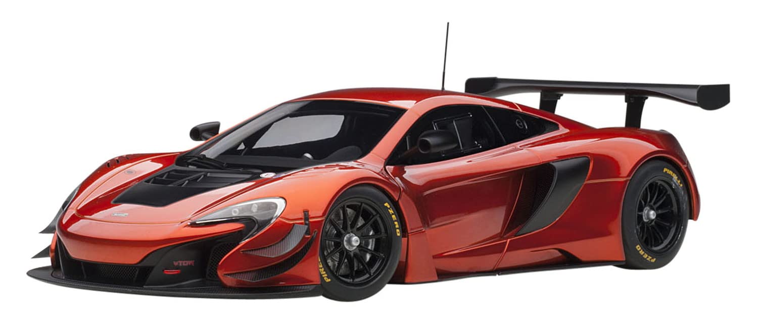 Autoart 1/18 Scale McLaren 650S GT3 Diecast Model in Metallic Orange- Japan Figure Store - #1 Bring To You The Best Japanese Goods