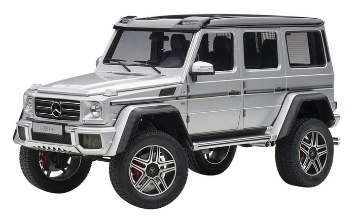 Autoart 1/18 Mercedes-Benz G500 4X4 Squared Silver Diecast Model- Japan Figure Store - #1 Bring To You The Best Japanese Goods