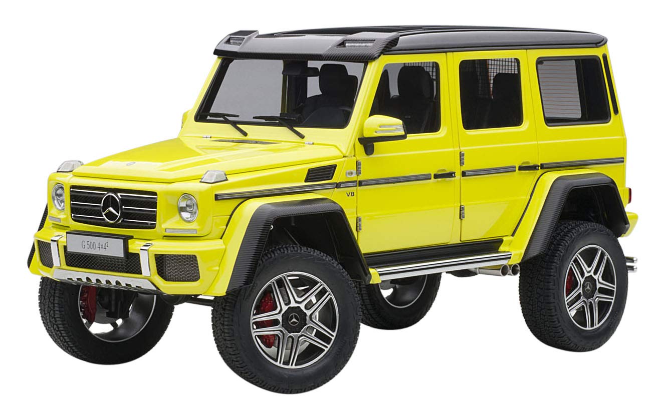 Autoart 1/18 Scale Mercedes-Benz G500 4X4 Squared Yellow Model Car- Japan Figure Store - #1 Bring To You The Best Japanese Goods