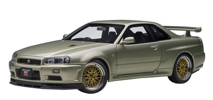 Autoart 1/18 Nissan Skyline GT-R R34 V Spec II Nurburgring Millennium Jade- Japan Figure Store - #1 Bring To You The Best Japanese Goods