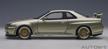 Autoart 1/18 Nissan Skyline GT-R R34 V Spec II Nurburgring Millennium Jade- Japan Figure Store - #1 Bring To You The Best Japanese Goods