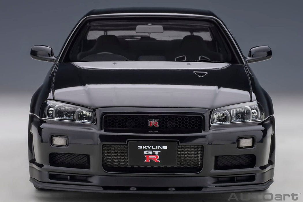 Autoart 1/18 Nissan Skyline GT-R R34 V-Spec II Black Pearl 77407 Model Car- Japan Figure Store - #1 Bring To You The Best Japanese Goods
