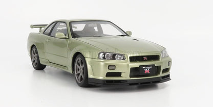 Autoart 1/18 Nissan Skyline GT-R R34 V-Spec II Nurburgring Millennium Jade 77404- Japan Figure Store - #1 Bring To You The Best Japanese Goods