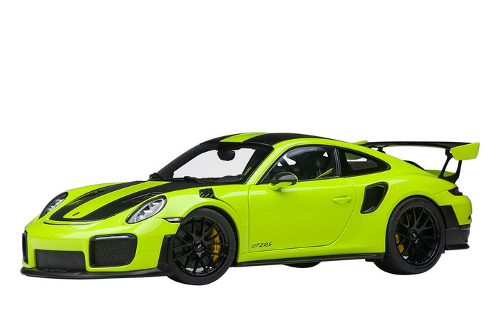 Autoart 1/18 Porsche 911 GT2 RS Weissach Light Green Carbon Black Model- Japan Figure Store - #1 Bring To You The Best Japanese Goods