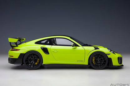 Autoart 1/18 Porsche 911 GT2 RS Weissach Light Green Carbon Black Model- Japan Figure Store - #1 Bring To You The Best Japanese Goods