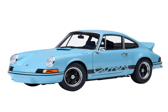Autoart Porsche 911 Carrera 2.7 RS 1/18 Scale in Gulf Blue Black Stripes