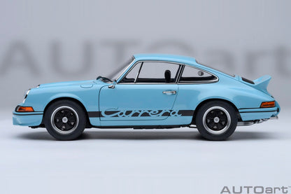 Autoart Porsche 911 Carrera 2.7 RS 1/18 Scale in Gulf Blue Black Stripes
