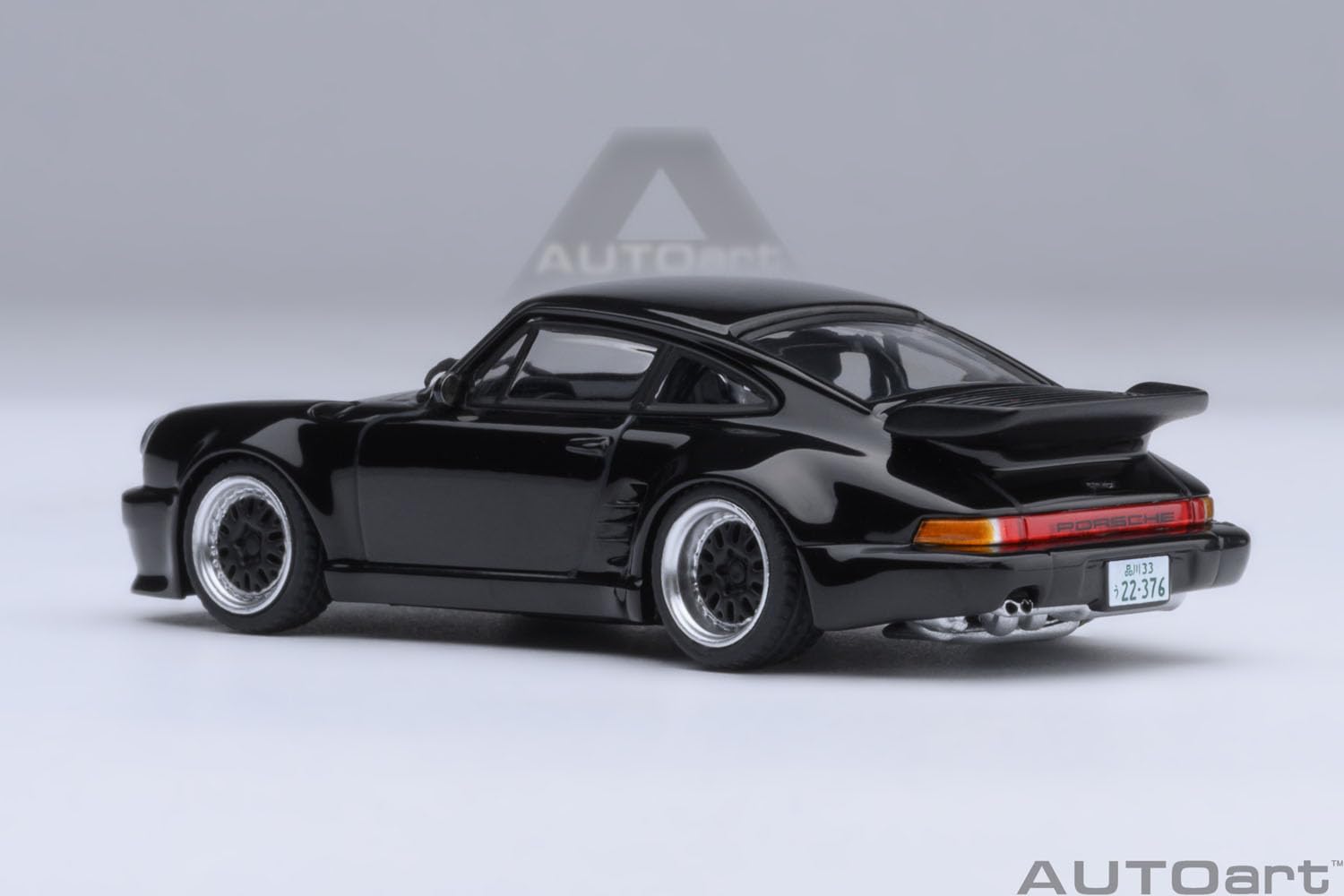 Autoart 1/64 Porsche 911 Turbo Wangan Midnight Blackbird Vol. 1 Model Car