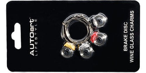 Autoart Brake Disc Wine Glass Charms Set of 4 - Unique Wine Accessories- Japan Figure Store - #1 Bring To You The Best Japanese Goods