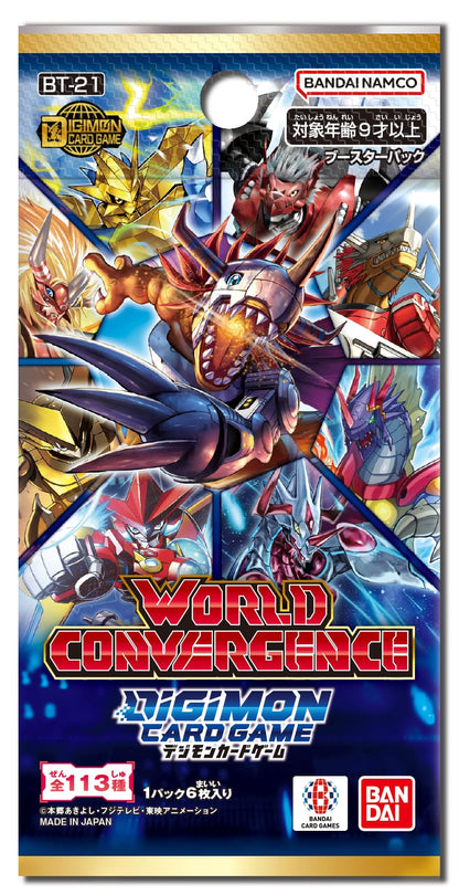 Hundreds Bandai Digimon Card Game World Convergence Booster Box Japan TCG- Japan Figure Store - #1 Bring To You The Best Japanese Goods