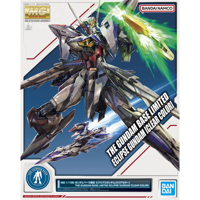Bandai MG 1/100 Gundam Base Eclipse Gundam Clear Color Seed Model Kit