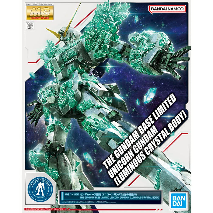 Bandai MG 1/100 Gundam Base Limited Unicorn Gundam Crystal of Light