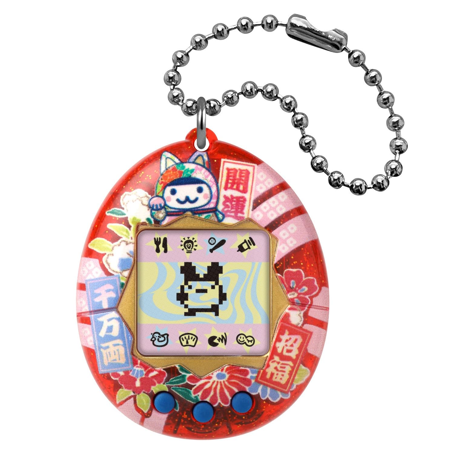 Bandai Original Tamagotchi Beckoning Cat Edo Kimekomi Doll Inspired