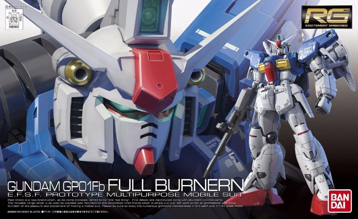 Bandai Rg 1/144 Gundam Gp01fb Full Burnern Model Kit Gundam 0083 - Japan Figure
