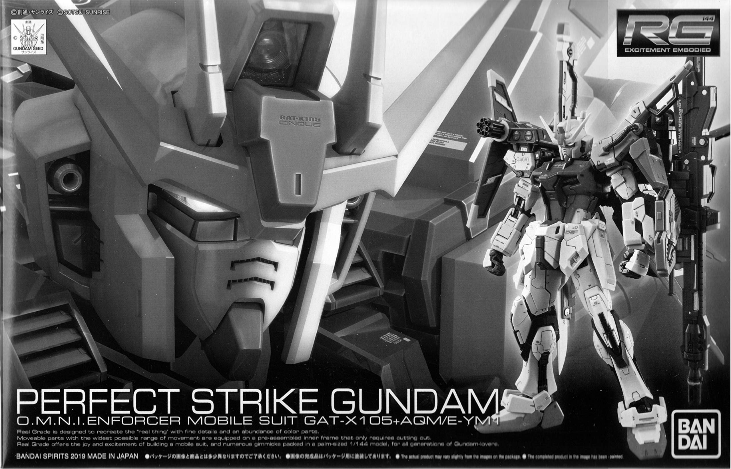 Bandai Spirits RG 1/144 Perfect Strike Gundam Model Kit Gundam Seed