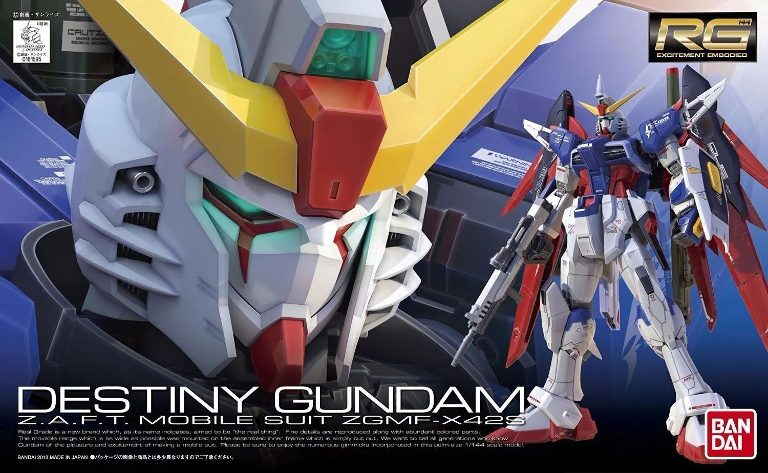Bandai Rg 1/144 Zgmf-x42s Destiny Gundam Model Kit Gundam Seed- Japan Figure Store - #1 Bring To You The Best Japanese Goods