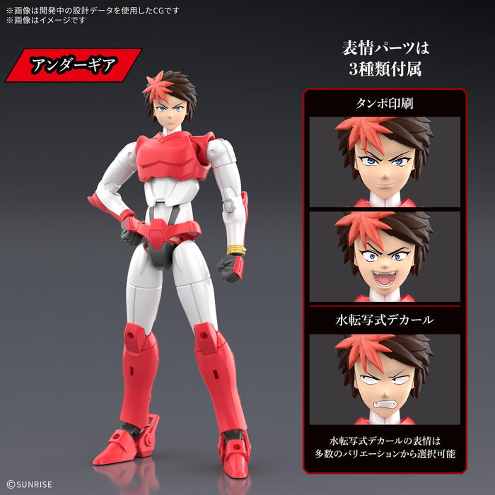 Bandai Spirits 30MF Samurai Troopers Burning Gai - Kit de maquette pré-colorée