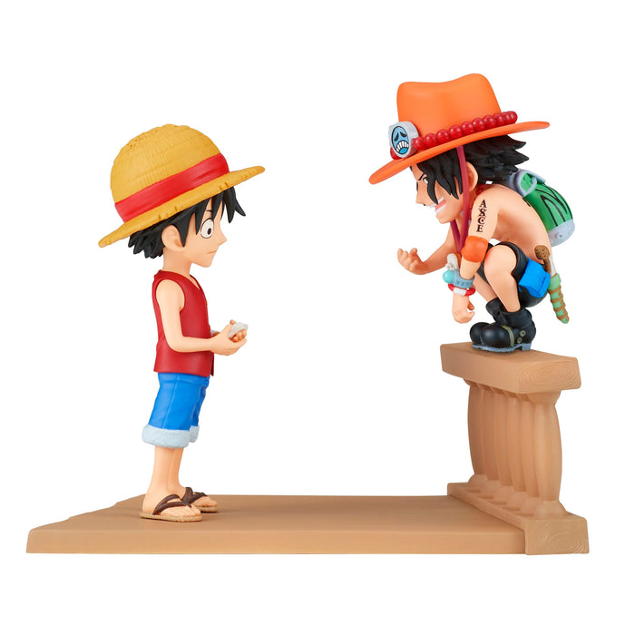 Banpresto One Piece Luffy & Ace Figures - Bandai Spirits World Collectible