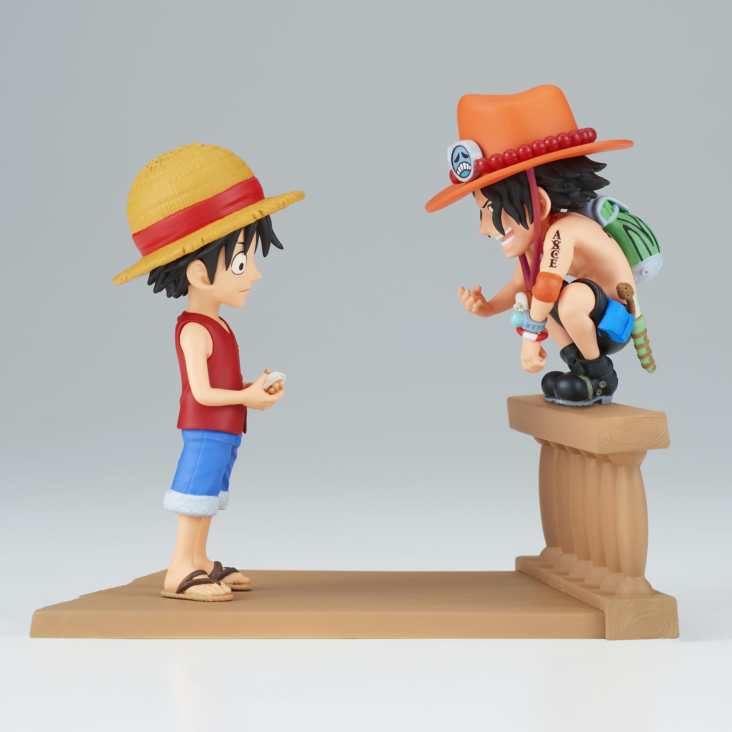 Banpresto One Piece Luffy & Ace Figures - Bandai Spirits World Collectible