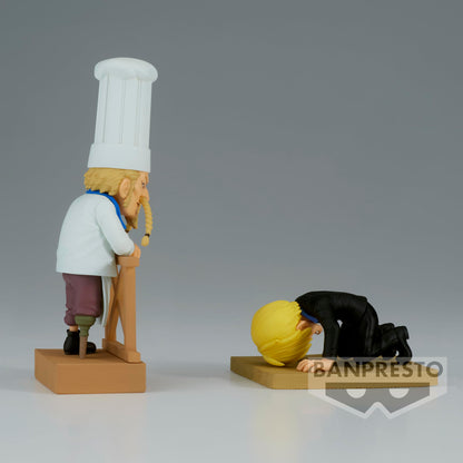 Banpresto One Piece Log Stories: Sanji & Zeff Collectible Figure Set