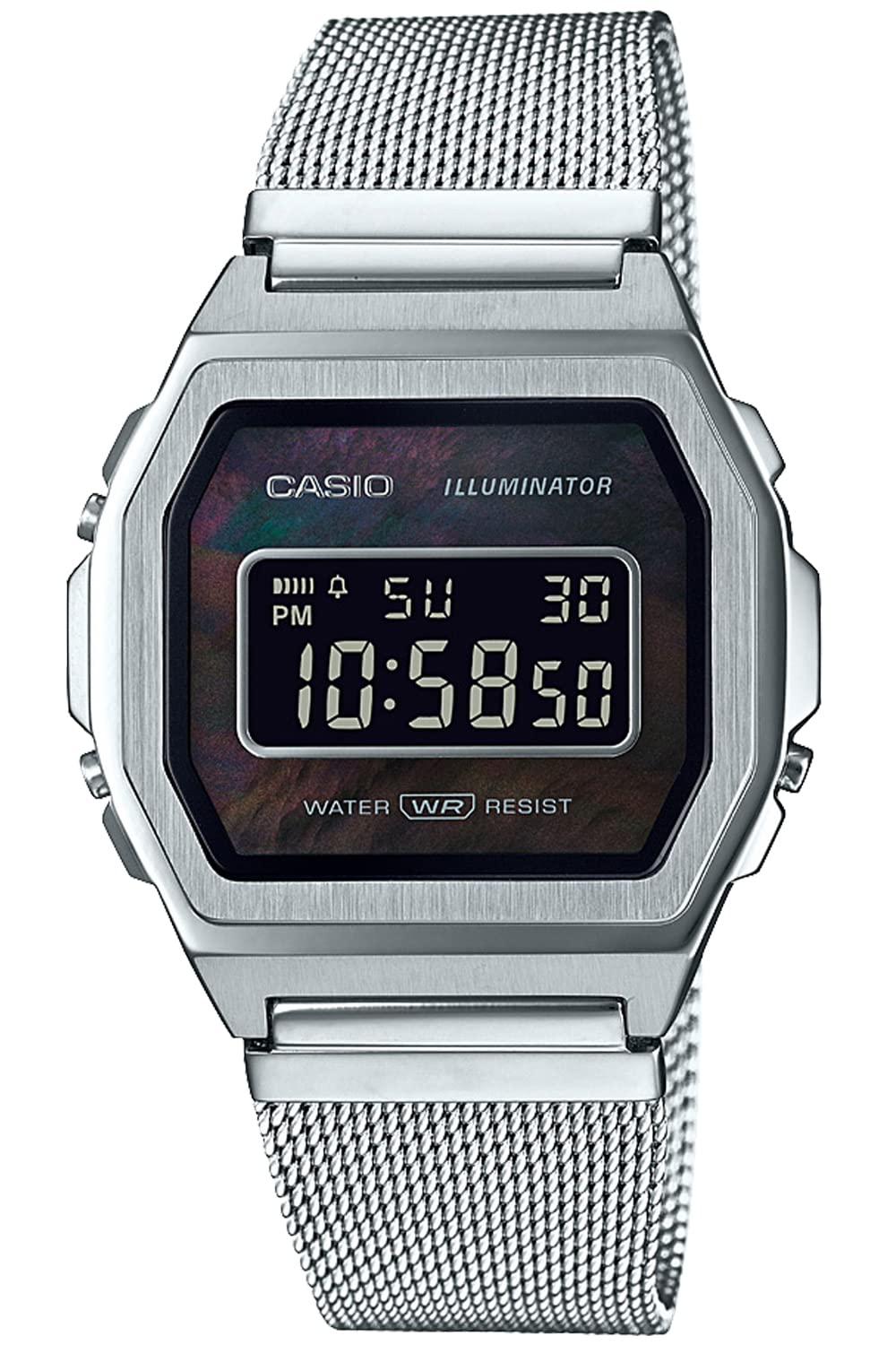 Casio A1000M-1Bjf Unisex Silver Watch Premium Series Genuine Quality