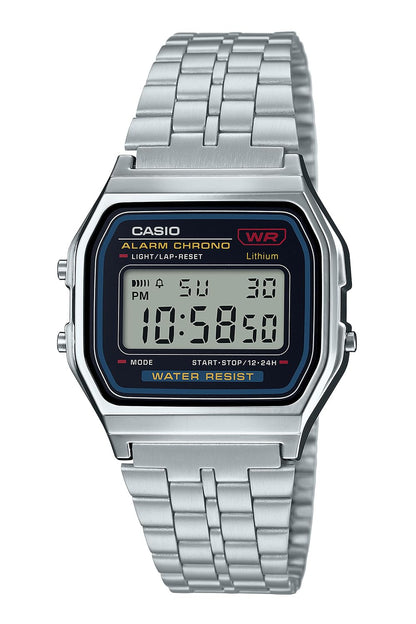 Casio Men's Silver Wristwatch A159Wa-N1Jh Japan Made - Casio Collection