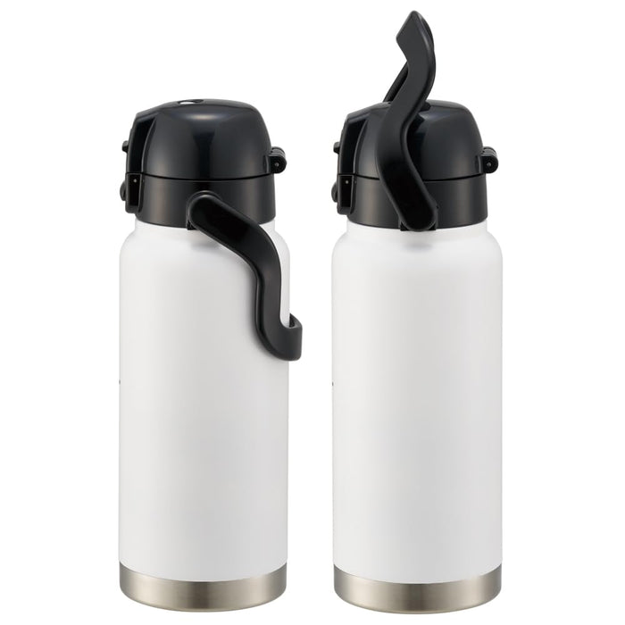 Skater Champion One Push Direct Bottle with Handle 800ml White Std8H