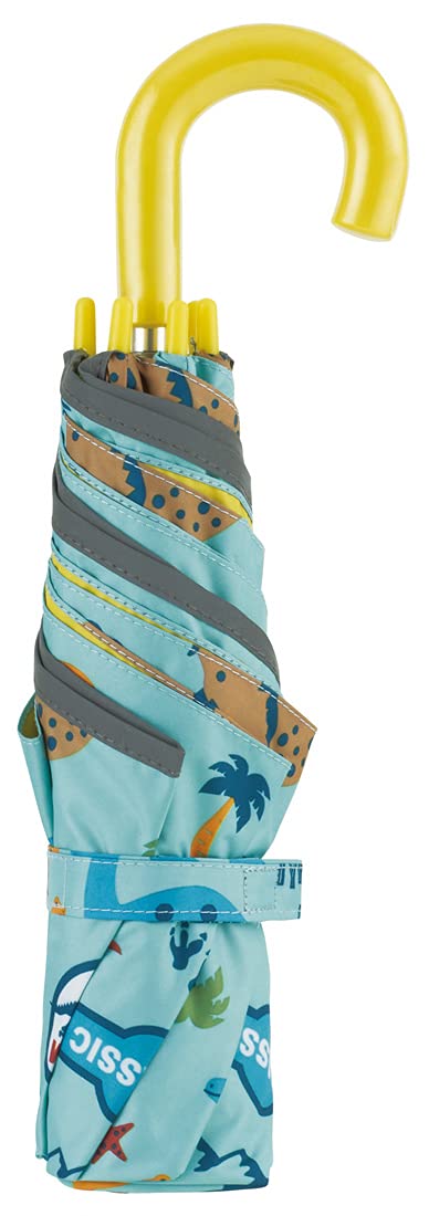 Skater Dinosaur Folding Parasol for Boys Aged 7-8 UV Protection Safe Hand-Open Rain or Sun- Japan Figure Store - #1 Bring To You The Best Japanese Goods