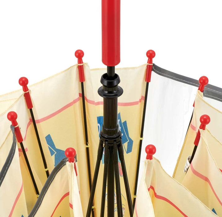 Skater Curious George Kids Umbrella 45cm Transparent Window Hand Operated Safe for 5-6 Year Olds- Japan Figure Store - #1 Bring To You The Best Japanese Goods