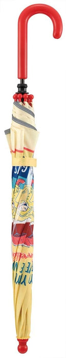 Skater Curious George Kids Umbrella 45cm Transparent Window Hand Operated Safe for 5-6 Year Olds- Japan Figure Store - #1 Bring To You The Best Japanese Goods