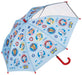 Skater Boys 45cm Paw Patrol Umbrella Suitable for Ages 5-6 Transparent Window Hand-Operated 8-Rib UB45-A- Japan Figure Store - #1 Bring To You The Best Japanese Goods