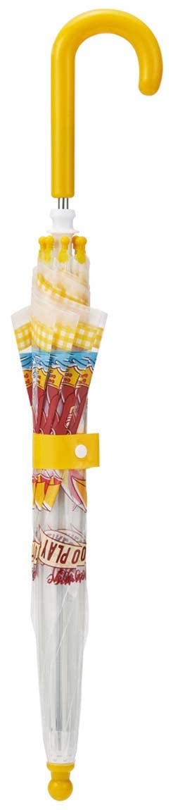 Skater Curious George Kids' Vinyl Umbrella 40cm Safe Hand-Opening 95-105cm Age 3-4- Japan Figure Store - #1 Bring To You The Best Japanese Goods