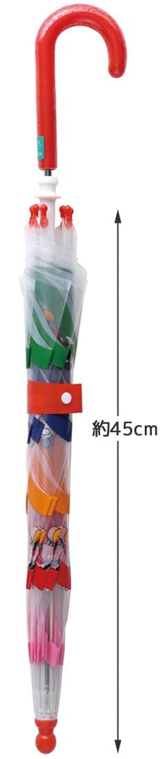 Skater Disney Mickey Mouse Kids Vinyl Umbrella 45cm Finger-Safe for Ages 5-6 UBV45-A- Japan Figure Store - #1 Bring To You The Best Japanese Goods