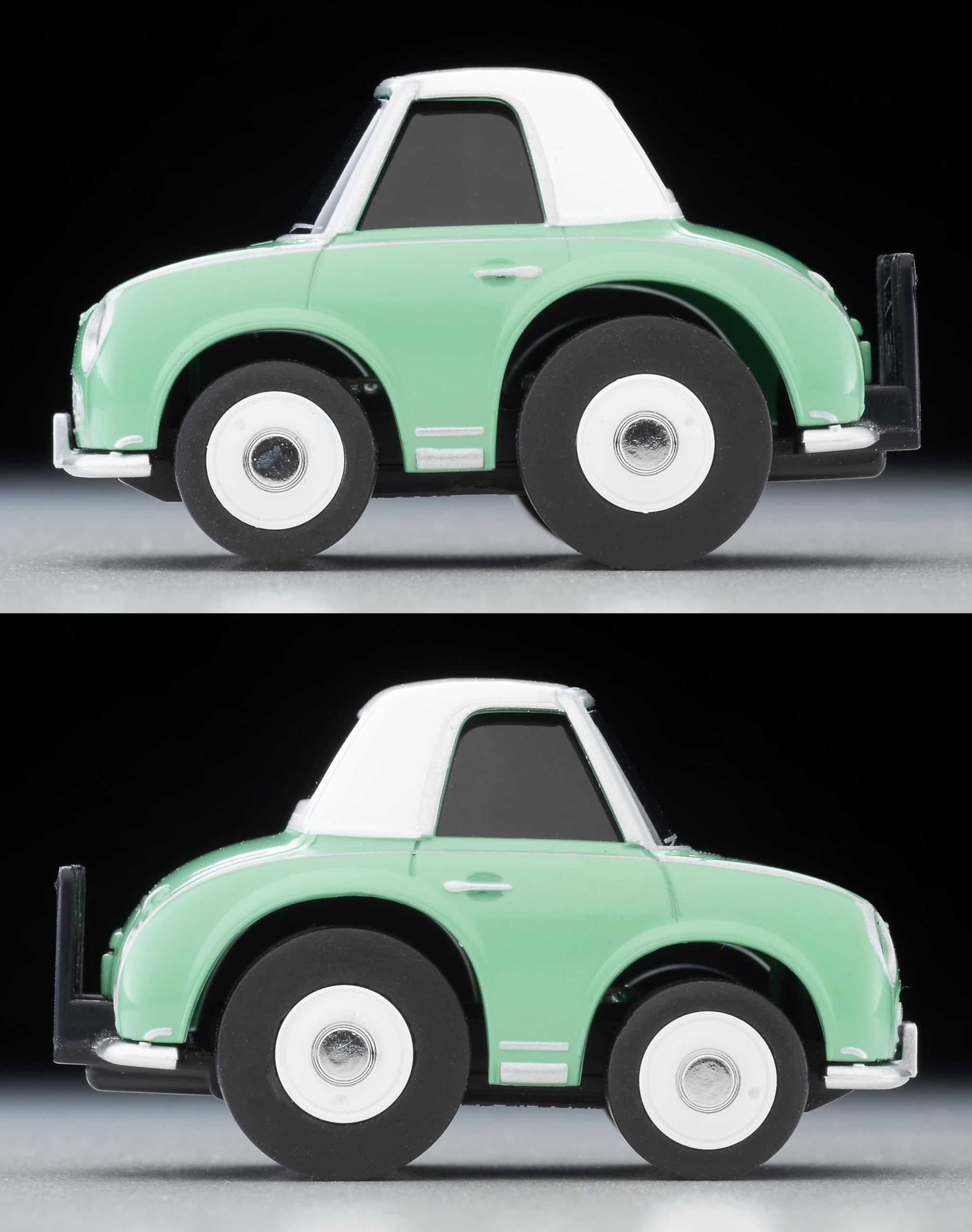 Tomytec Choro Qs-11A Nissan Figaro Green White Finished Model- Japan Figure Store - #1 Bring To You The Best Japanese Goods