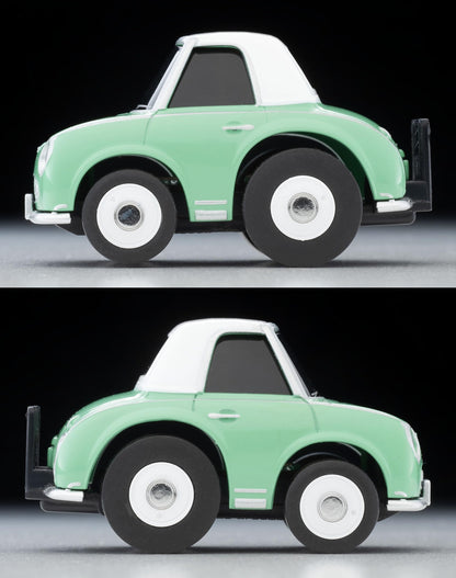 Tomytec Choro Qs-11A Nissan Figaro Green White Finished Model- Japan Figure Store - #1 Bring To You The Best Japanese Goods