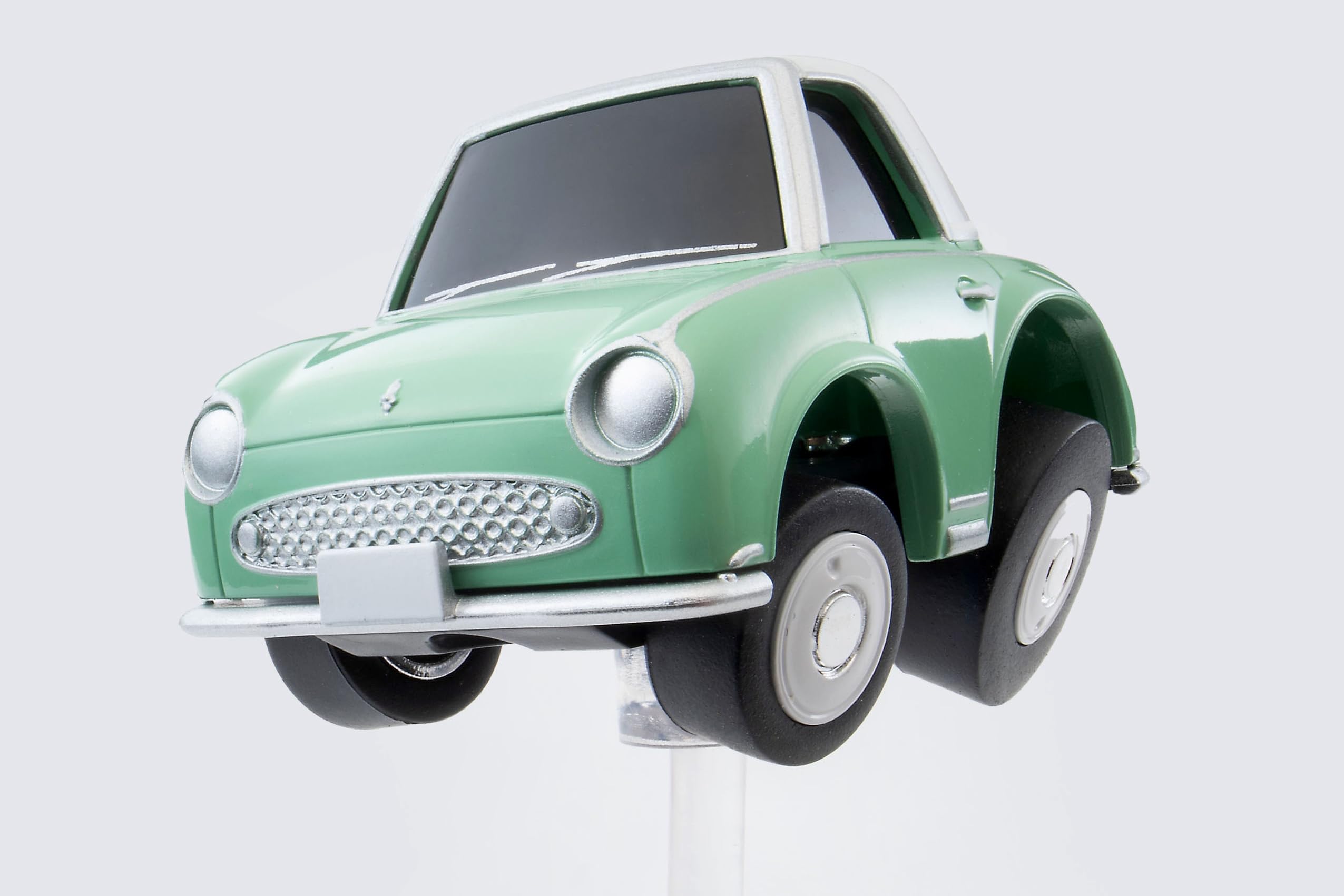 Tomytec Choro Qs-11A Nissan Figaro Green White Finished Model- Japan Figure Store - #1 Bring To You The Best Japanese Goods