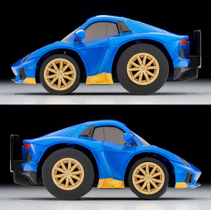 Tomytec Choro Qzero Z-74B Lamborghini Aventador Miura Homage Blue 314073- Japan Figure Store - #1 Bring To You The Best Japanese Goods
