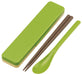 Skater Moss Green Combination Chopstick and Spoon Set Made in Japan - CCS3SA- Japan Figure Store - #1 Bring To You The Best Japanese Goods