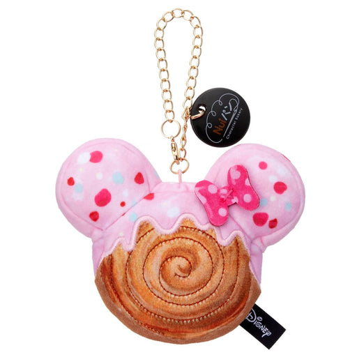 Takara Tomy Arts Disney Minnie Mouse Bread Chain Plush Toy 17cm Croissant Roll