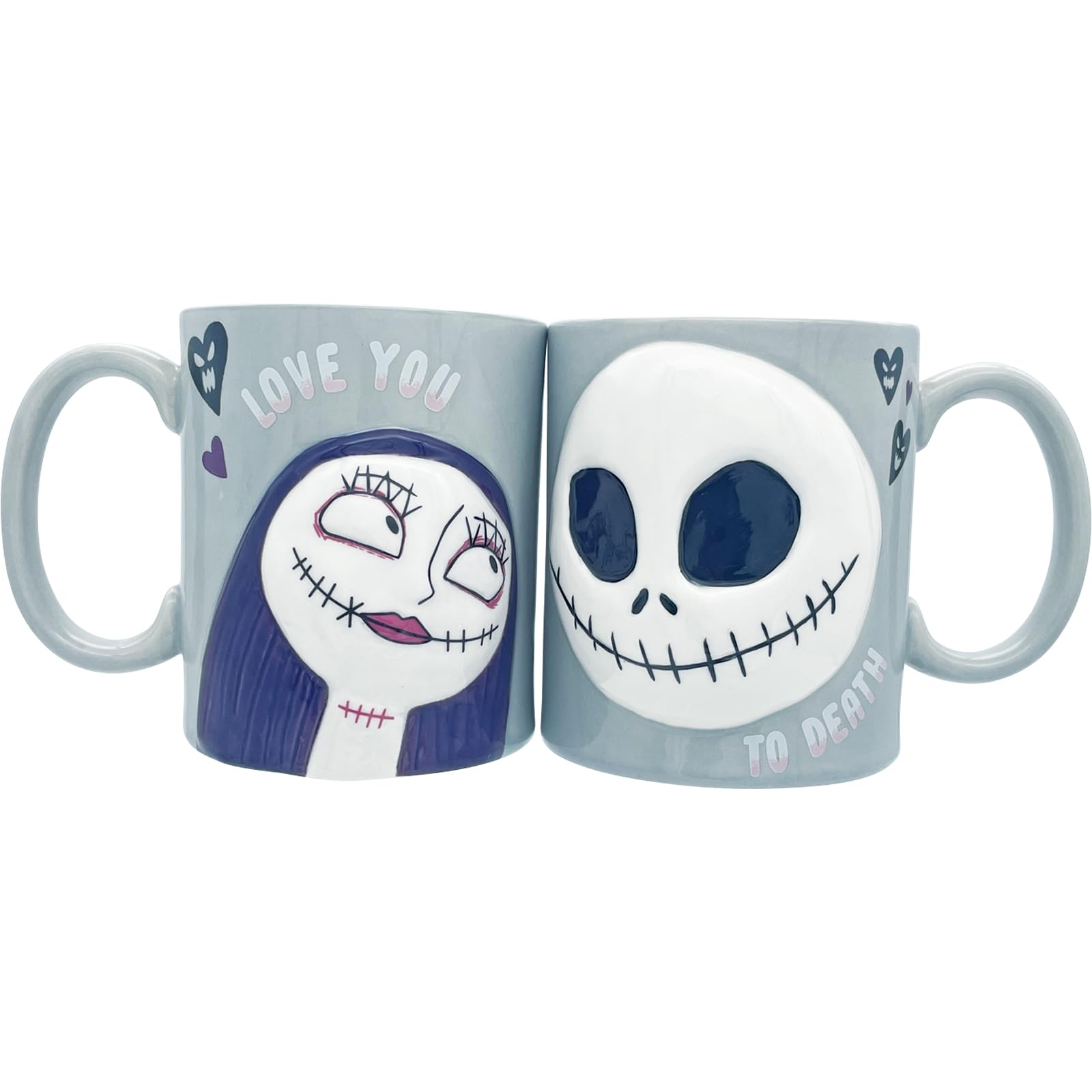 Sun Art Jack and Sally Love Mugs 300ml Disney Nightmare Before Christmas Gift