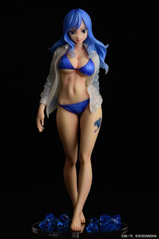 Orca Toys Fairy Tail Juvia Lockser 1/6 Figure Gravure Style Sheer Wet Shirt Edition- Japan Figure Store - #1 Bring To You The Best Japanese Goods