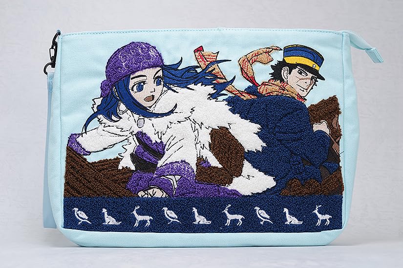 Golden Kamuy Sugimoto & Asirpa Embroidered Handbag by Good Smile Company- Japan Figure Store - #1 Bring To You The Best Japanese Goods