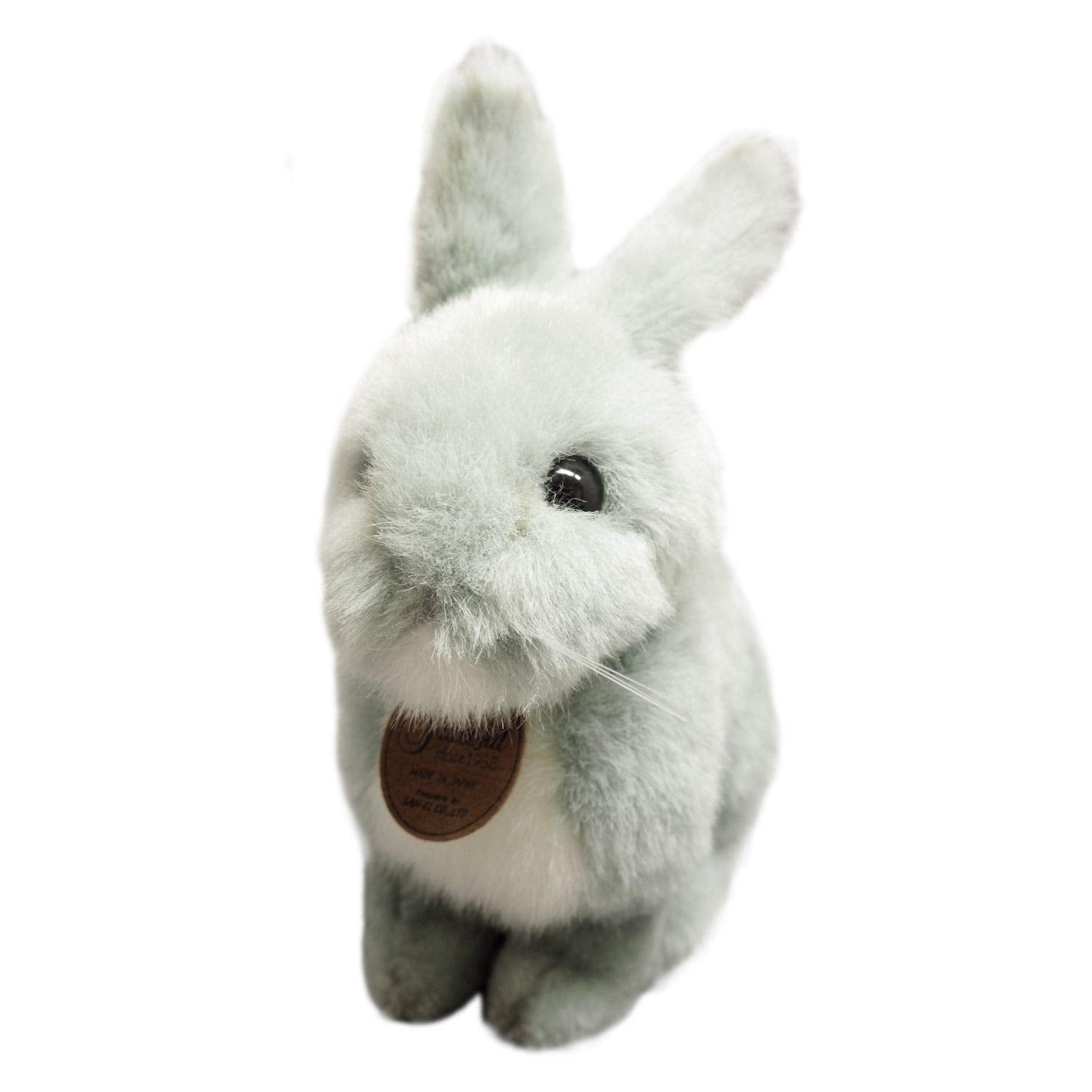 Sanei Boeki Gray Sitting Rabbit Plush Toy 23cm - Made in Japan- Japan Figure Store - #1 Bring To You The Best Japanese Goods