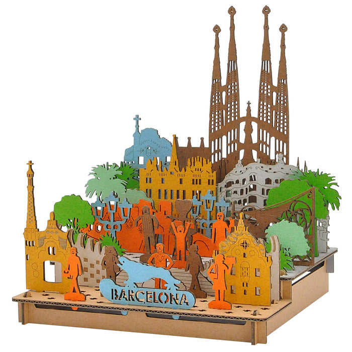 HACOMO Pusupusu Paper Craft Barcelona New- Japan Figure Store - #1 Bring To You The Best Japanese Goods